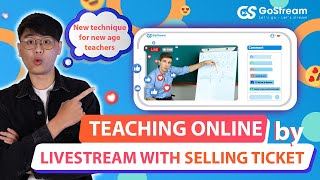 GOSTREAM  HOW TO CREATE A LIVE STREAM SELL TICKET [upl. by Hanna]