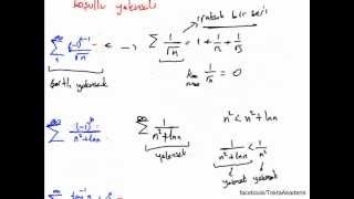 calculus dersleri alterne seriler mutlak  koşullu yakınsaklık soru çözümü 1 [upl. by Anelleh]