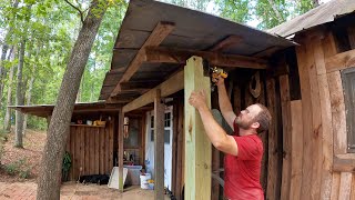 Old Cabin Remodel Part 10 Porch Problems [upl. by Zeni]