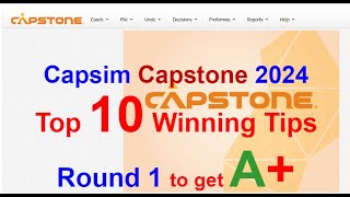 Capsim 2023 Capstone Guide  Free Winning Guide and Tips  Capsim Round 1 [upl. by Esinaej]