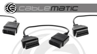 Adaptador de conector OBD II a Nissan 14pin distribuido por CABLEMATIC ® [upl. by Flannery314]