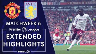 Manchester United v Aston Villa  PREMIER LEAGUE HIGHLIGHTS  9252021  NBC Sports [upl. by Terrijo]