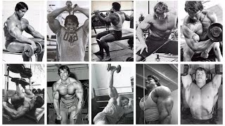 ARNOLD SCHWARZENEGGER  ALL EXERCISES [upl. by Adnaugal46]