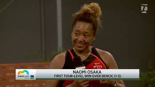 Naomi Osaka 2022 Miami Semifinal Win Interview [upl. by Ehling674]