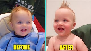 WESLEYS FIRST HAIRCUT [upl. by Anilecram]