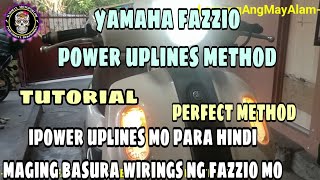 PAANO MAG POWER UPLINES NG YAMAHA FAZZIO ACTUAL TUTORIAL STEP BY STEP [upl. by Adiuqram]