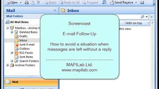 How to auto followup emails in Outlook avoid a situation when messages are left without a reply [upl. by Oneal]