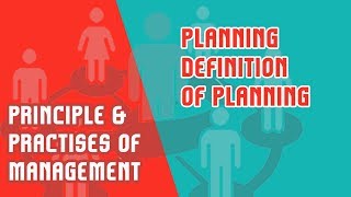 Planning Definition of Planning  Nature  Importance amp Types of Planning  PPM  Module 3 Part 1 [upl. by Selegna]