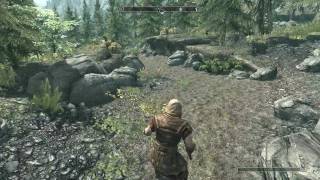 Skyrim Gameplay Nvidia Geforce gt540m HD gameplay [upl. by Hoeve]