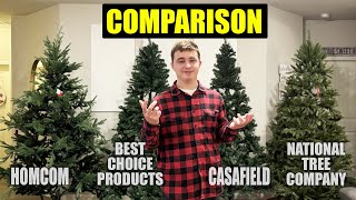 Comparing Christmas Trees  Homcom Casafield National Tree amp Best Choice [upl. by Pomcroy]