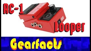 BOSS RC1 Loop Pedal  One Click Loop Playback Without Overdubs [upl. by Malim]