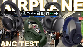 Bose QC Ultra Bose QC Vs Apple Airpods Max amp Beats Studio Pro Airplane ANC test [upl. by Minoru335]