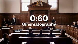 60 Second Cinematography  Wide shots in a Courtroom [upl. by Julian]