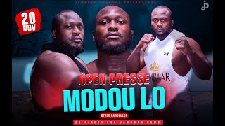 🛑En Direct open presse Modou Lo au Stade munucipale de Parcelle pour son combat contre Siteu [upl. by Azenav]