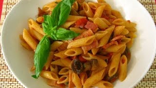 Mezze penne con funghi e pancetta [upl. by Dott]