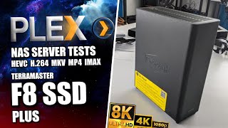 Terramaster F8 SSD PLUS PLEX NAS Tests [upl. by Niltak532]