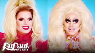 The Pit Stop S13 E16  Trixie Mattel amp Katya Vibe to the Grand Finale 🤣 RuPauls Drag Race [upl. by Corin68]