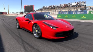 Forza Motorsport  Ferrari 458 Italia 2009  Car Test Drive Burnout Speed Crash [upl. by Nitsug]