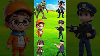 Monster Zombie Attack on Police Uncle shorts ytshorts youtubeshorts subscribe [upl. by Nahs]