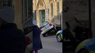 Oundle town uk car crash [upl. by Nnylear]