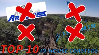 TOP 10 Roller Coasters NOT built by a manufacturer [upl. by Delphine378]