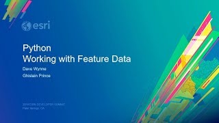 Python Working with Feature Data using ArcPy [upl. by Essam]
