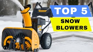 Top 5 Best Snow Blower 2024 Review  Best GasPowered Snow Blowers  Buying Guide amp Comparison [upl. by Wolff]