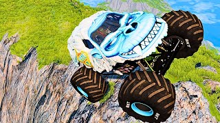 Extreme Cliff Jumping with YETI Monster Jam Trucks 💥 [upl. by Yssenhguahs345]