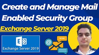 How To Create and Manage Mail Enabled Security Group in Exchange Server 2019  HindiUrdu  EP17 [upl. by Ytisahc681]