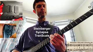 Bach Chorale melody with bass 12 played on a Steinberger Synapse TranScale [upl. by Edgard]