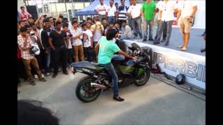 Loudest Exhaust on Kawasaki Ninja ZX 14R Motorcycle [upl. by Nesto]