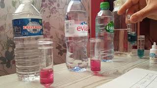 On teste le TH mesure le Calcaire dans Evian Volvic Cristaline leau du robinet [upl. by Enyala]