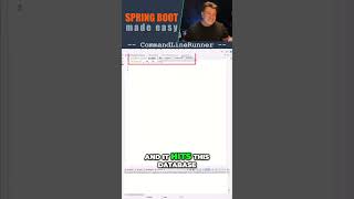 Spring Boot CommandLineRunner [upl. by Arikal297]