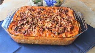 PASTA AL FORNO DELLA DOMENICA ricetta della pasta al forno con ragù bolognese Maccheroni al forno [upl. by Elttil]