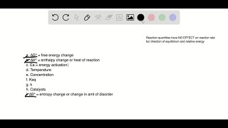 Indicate which factors affect the rate of a reaction a ΔG∘b ΔH∘c Ea … [upl. by Norb68]