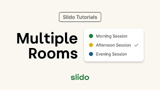 Multiple Rooms ⎸ Slido Tutorial [upl. by Montagu]