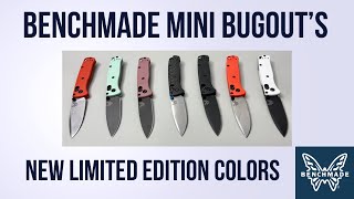 New Benchmade Mini Bugout Colors Limited Edition [upl. by Oakman]