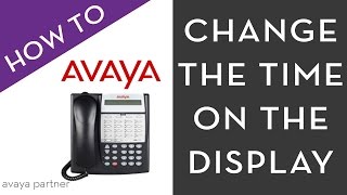 Avaya Partner Programming How change the time on the display [upl. by Inaliak519]