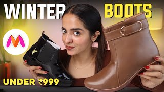 Latest Winter BOOTS from Myntra 2024  Honest Review  Tanya Harchani [upl. by Eilra509]