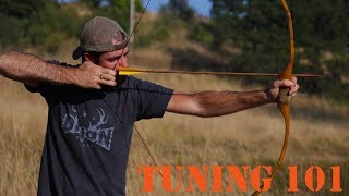 Tuning a Recurve longbow or selfbow for perfect arrow flight [upl. by Mesics534]