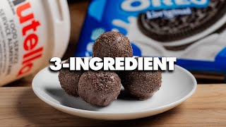 3Ingredient Nutella Truffles Recipe  Easy Nutella Truffles [upl. by Clea]