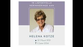 NG Kerk Vredendal  Gedenkdiens van Helena Kotze [upl. by Alliscirp]