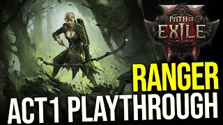 PoE 2  Ranger Act 1 Playthrough No Commentary [upl. by Jentoft391]