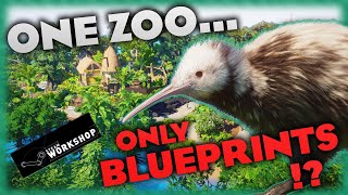 Can you make an entire zoo with ONLY 🛠️ BLUEPRINTS 🛠️ in Planet Zoo [upl. by Aramoiz]