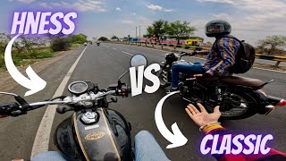 Royal Enfield Classic 350 Vs Honda Hness 350  DRAG RACE  2024 🔥 [upl. by Htebazileharas]