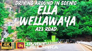 Driving Around the Beautiful Ella Wellawaya A23 Road [upl. by Maupin]