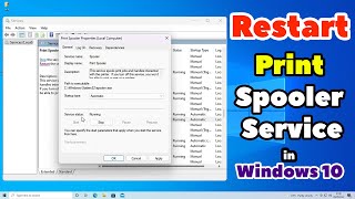 How to Restart Print Spooler Service in Windows 10 PC or Laptop [upl. by Oleg]