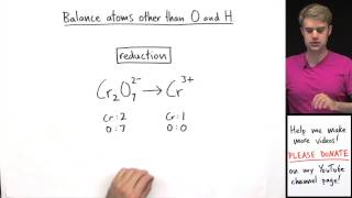 How to Balance Redox Equations in Acidic Solution Example 1 [upl. by Eecyak]