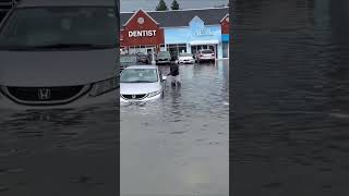 CANADA  Torrential rainfall caused chaos in Mississauga roads [upl. by Anai]