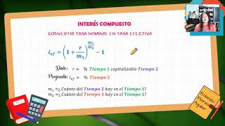 INTERES COMPUESTO  Tasa Nominal en Tasa Efectiva y viceversa [upl. by Gavrielle]